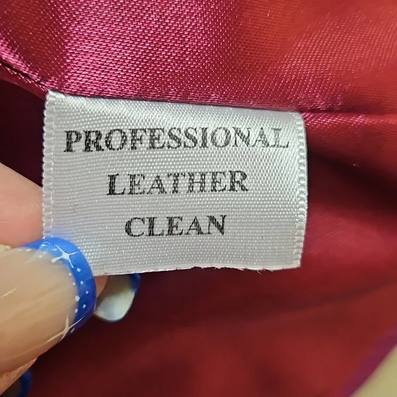 Women's Pink Leather Jacket Size 8 - Picture 8 of 8